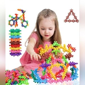 300 Pieces Building Blocks Kids STEM Toys- Discs Sets Interlocking Solid Plastic